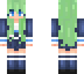 ldshadowlady, mint green hair