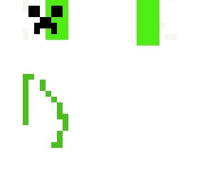 literally a ghost creeper with half normal creeper face