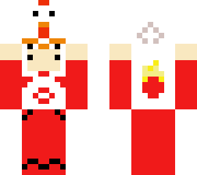 mr.chicken with a  chicken