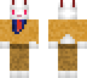 orange bunny suit