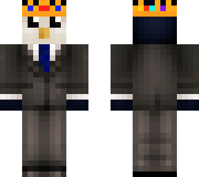 penguin with crown
