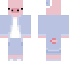 pig in sleeping gown