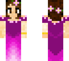 pink flower girl