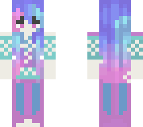 pixel colored girl