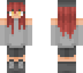 red hair cat girl