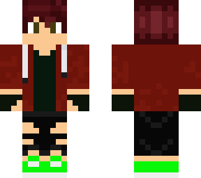 redhead boy with black gloves