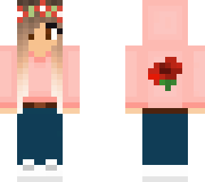 redone girl wearing hoodie with flowers