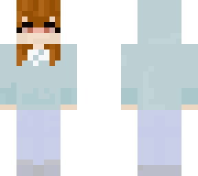 soft blue hooded girl