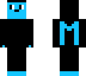 the m is big and blue (it's big shark)
