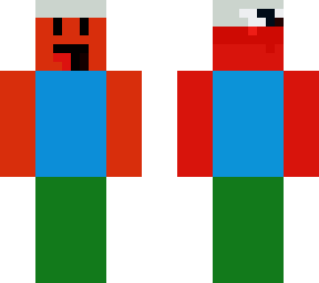 The red noob with a tin pot | Minecraft Skin