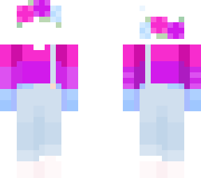 {base} bi***ual flower crown overalls