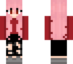 ~pink hair sweatshirt girl~