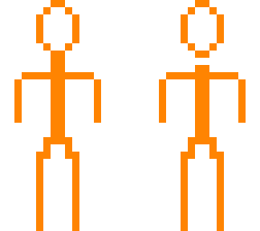 a stick man