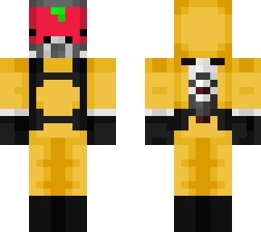 apple skin with hazmat suit
