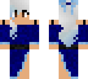 blue dress