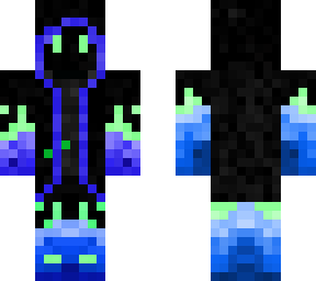 blue fire hoodie