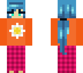 blue haired girl pjs