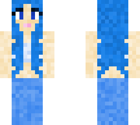blue mermaid girl
