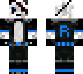 blue pirate panda