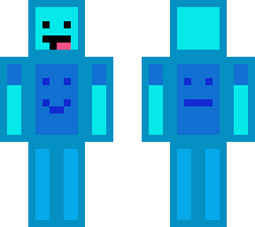 blue smiley dude