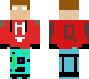 cool red and gray skin