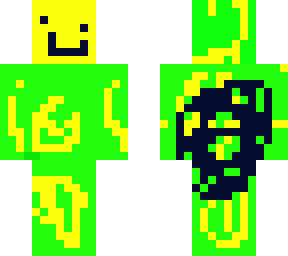 crazy neon colored character