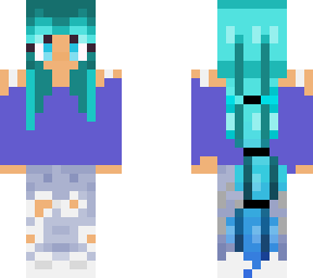 cute cyan girl remake