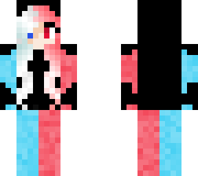 cute fire and ice girl