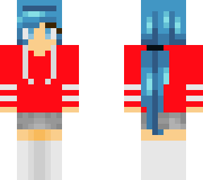 cute red sweatshirt girl