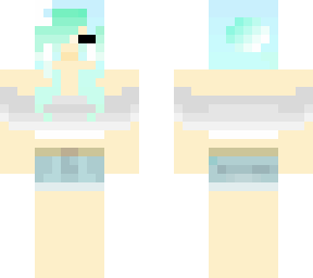 girl of sliver,blue and green(edited)