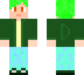 green hair boy