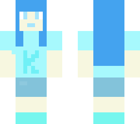 kat's blue minecraft skin