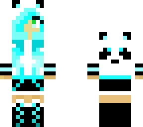 light blue panda