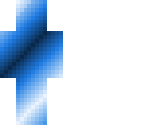 light blue to dark