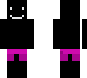 man black with pink pants
