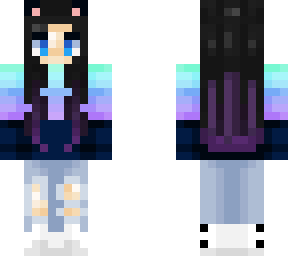 pastel hoodie with car ears (faultedorca1258 skin i did in my style)