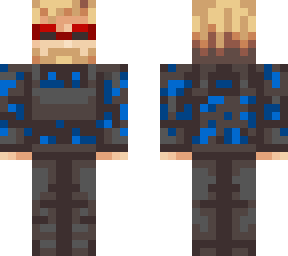 pewdiepie skin blue/red