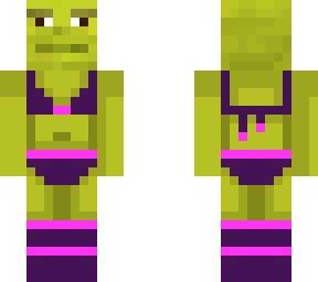 purple bikini shrek