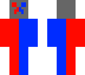 red and blue