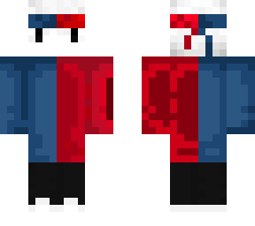 red and blue cloud man