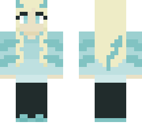 teal devil girl