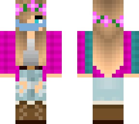 teen girl with mask