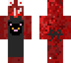 black cat caf apron (red jaw)