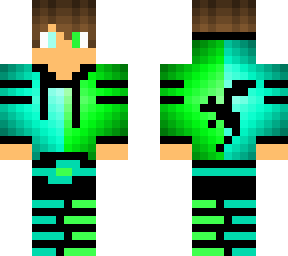 blue and green dragon boy
