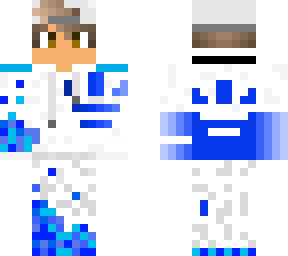 blue and white adidas hoodie boy with stylized feet