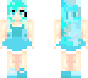 blue girl but i gave her front hair
