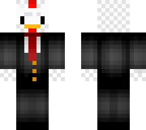 chicken in a tux