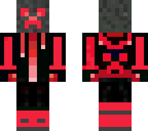 creeper hoodie neon red