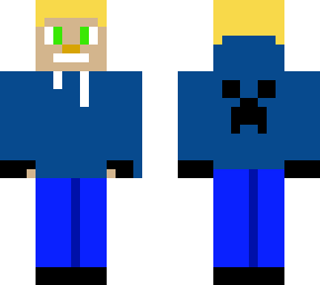 dark blue creeper hoodie