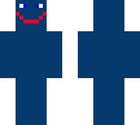 dark blue skin with face